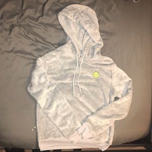 women’s gray gold rush pullover hoodie- size S